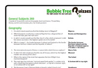 General Subjects 269 General Subjects 269